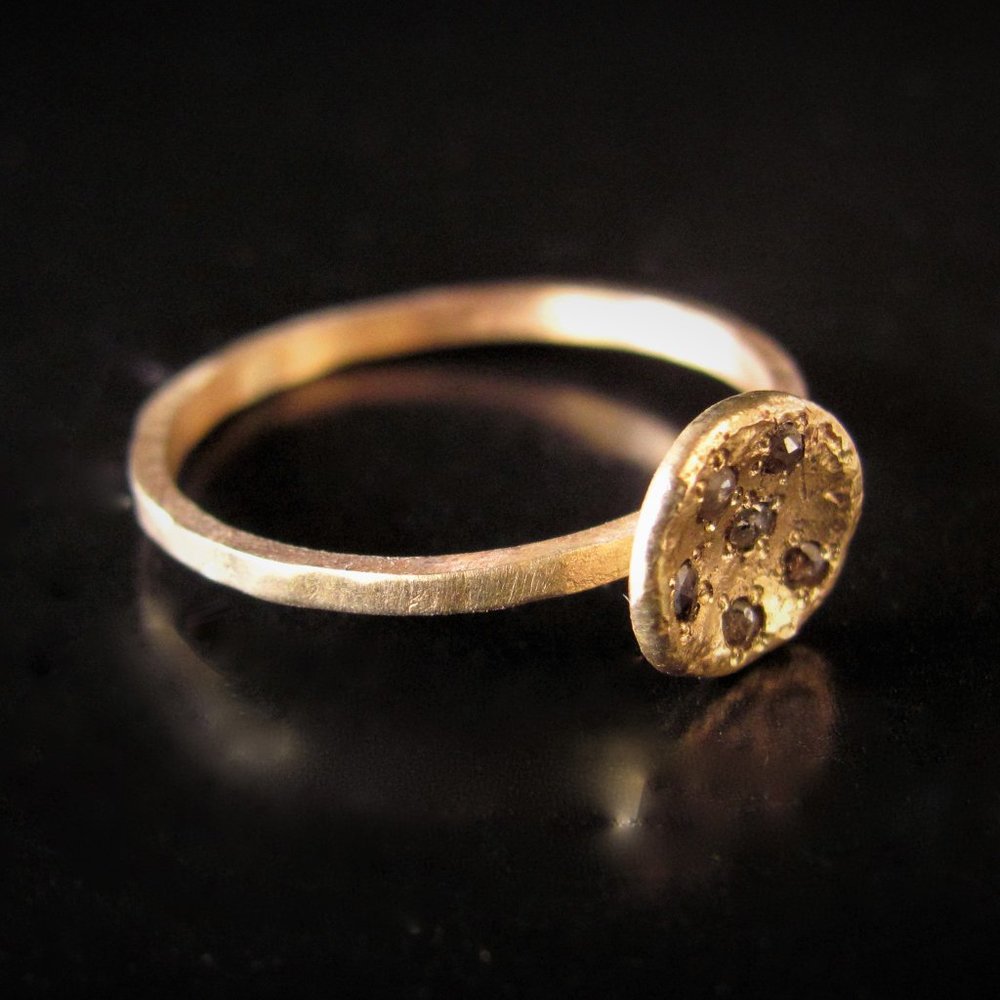 Gold diamonds ring. - Picture 3 of 9